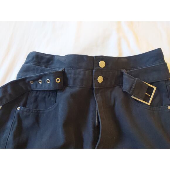 PacSun Sz Medium Black Mom Jeans w/ Belt Included - Picture 3 of 10